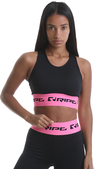 RIPT RCLTOP717 Ladies Crop Top Branded - Pink
