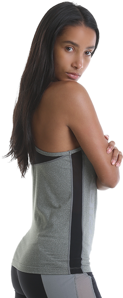 RIPT RCLVST731 Ladies Mesh Panel Vest - Grey