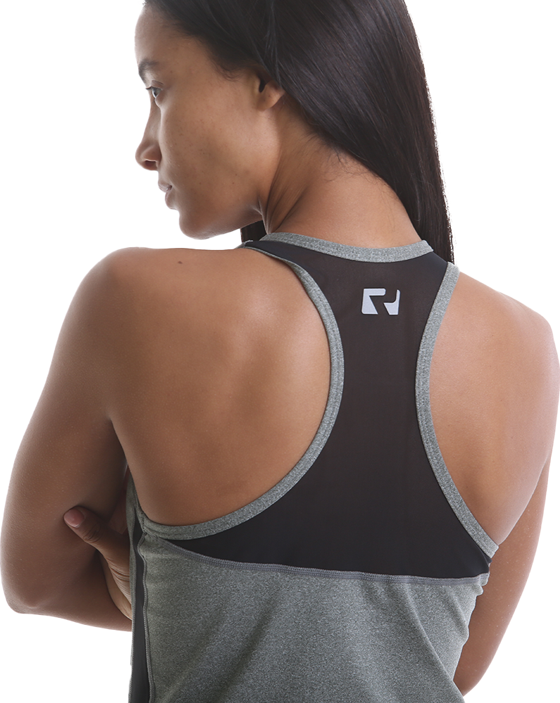 RIPT RCLVST731 Ladies Mesh Panel Vest - Grey