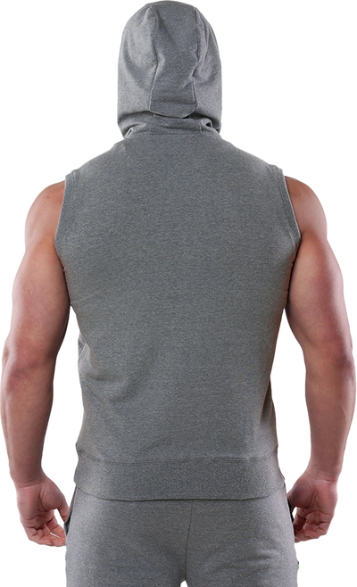 RIPT RCSWT704 Mens SL Tech Line Sleeve Hoodie - Grey Marl