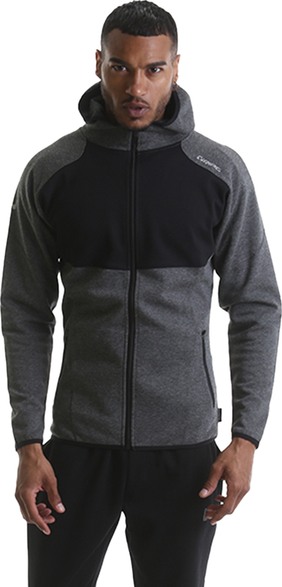 RIPT RCSWT709 Mens Hooded Zip Thru - Grey Marl
