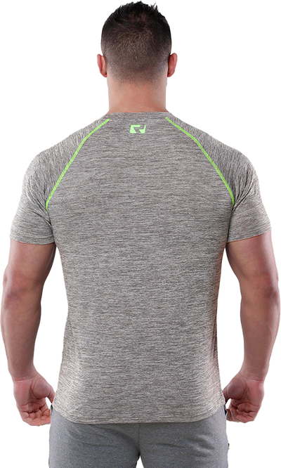 RIPT RCTS702 Mens Slimfit Tech Line T-shirt - Grey