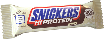 Snickers HiProtein Bar - 12 x 57 g - White Chocolate
