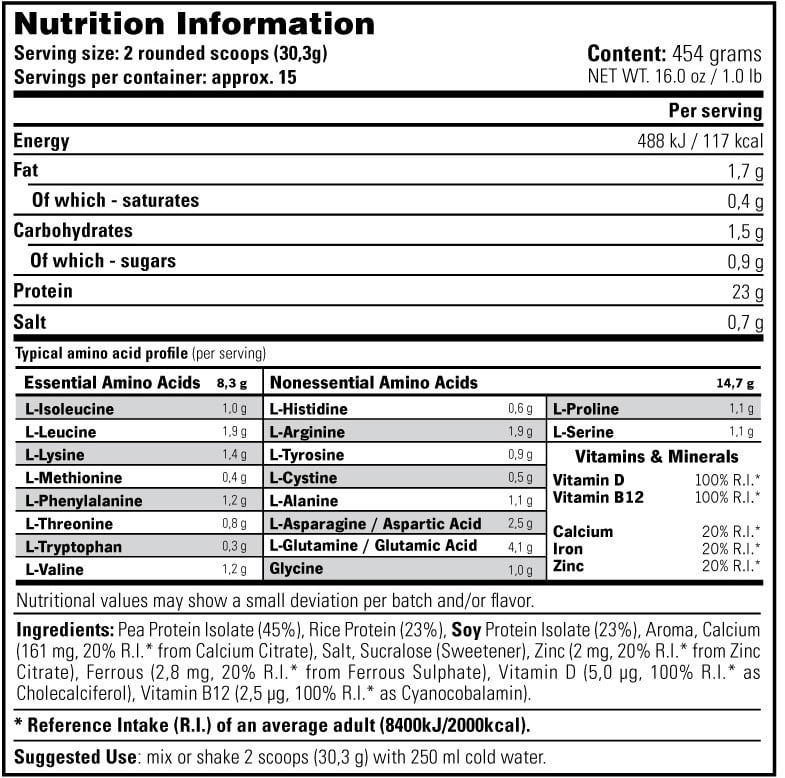 Stacker2 100% Plant Based Protein - 454 g