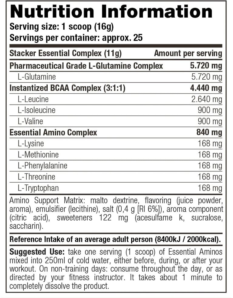 Stacker2 Essential Aminos - 400 g