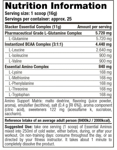 Stacker2 Essential Aminos - 400 g