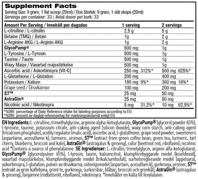 Swedish Supplements Bloody Pump - 300 g - Peach Mango
