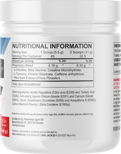 Jack3d Advanced Pre-workout