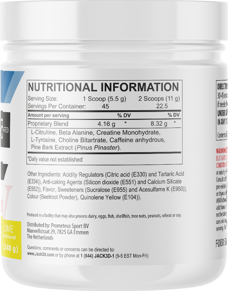 Jack3d Advanced Pre-workout