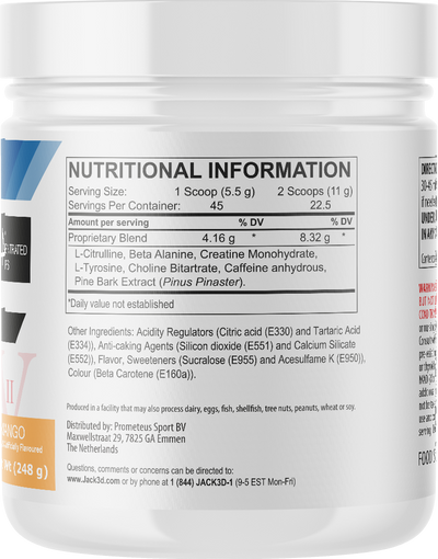 Jack3d Advanced Pre-workout