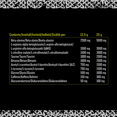 Viking Power Thor's Hammer Pre-workout - 500 g