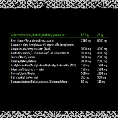 Viking Power Thor's Hammer Pre-workout - 500 g