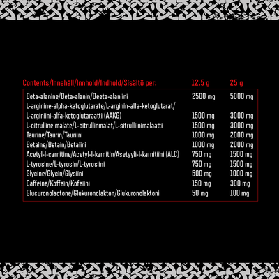 Viking Power Thor's Hammer Pre-workout - 500 g