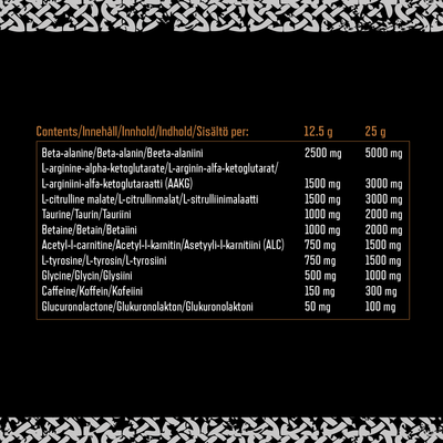 Viking Power Thor's Hammer Pre-workout - 500 g