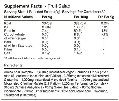 Warrior Amino Blast BCAA - 270 g