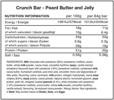Warrior Crunch Bar - 12 x 64 g