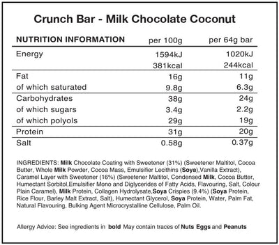 Warrior Crunch Bar - 12 x 64 g