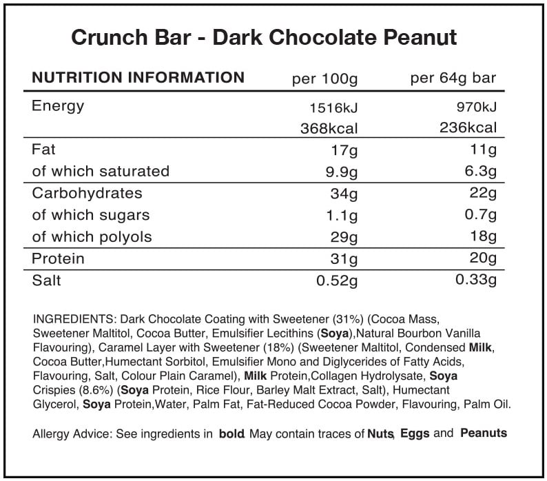 Warrior Crunch Bar - 12 x 64 g