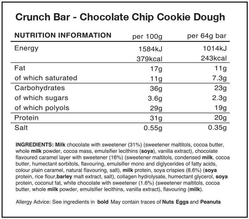 Warrior Crunch Bar - 12 x 64 g