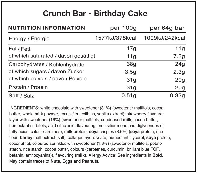 Warrior Crunch Bar - 12 x 64 g