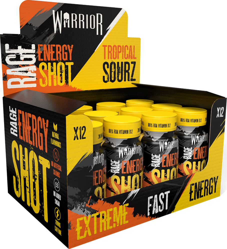 Warrior Rage Energy Shots - 12 x 60 ml