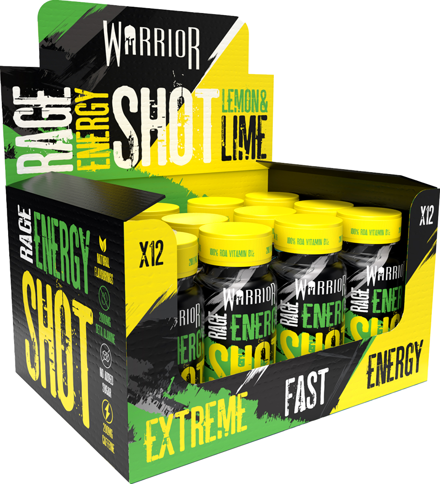 Warrior Rage Energy Shots - 12 x 60 ml