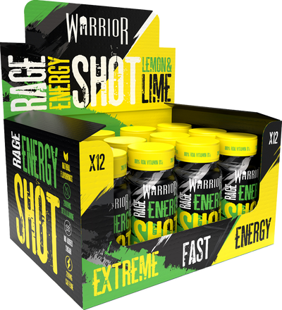 Warrior Rage Energy Shots - 12 x 60 ml