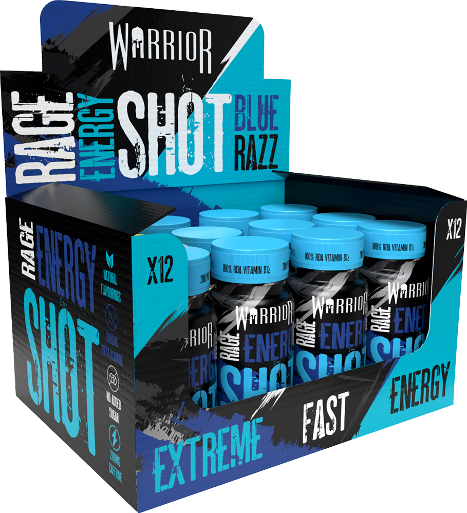 Warrior Rage Energy Shots - 12 x 60 ml