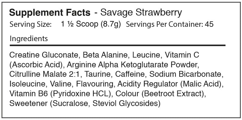 Warrior Rage Pre-Workout - 392 g