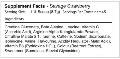 Warrior Rage Pre-Workout - 392 g