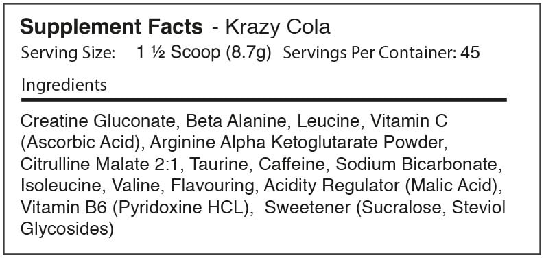 Warrior Rage Pre-Workout - 392 g