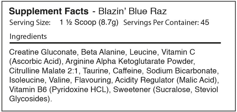 Warrior Rage Pre-Workout - 392 g